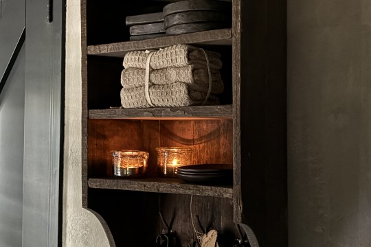 Driftwood wandrek met 1 lade